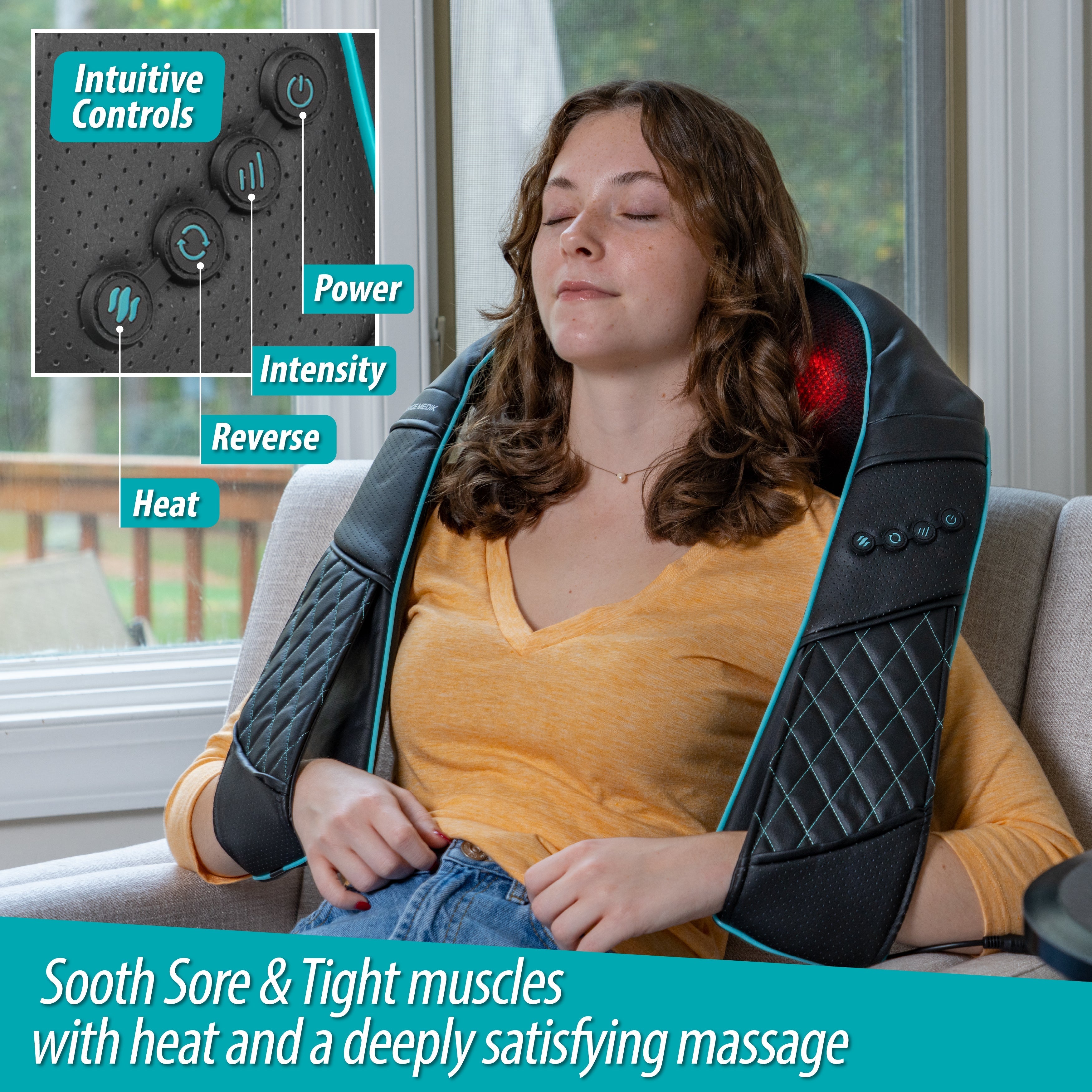 Massage Medik Heated Neck & Back Massager